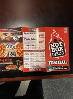 Hotbox Pizza menu