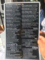 Sailor Oyster menu