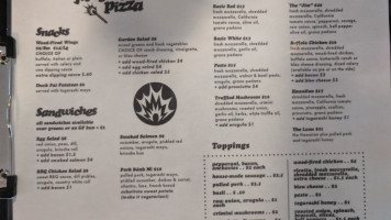 Firestarter Pizza menu