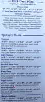 Stefano’s Pizza Express menu