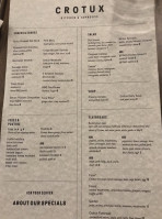 Garden Street Bowl menu