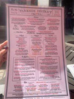 Parkside District Seafood Meats menu