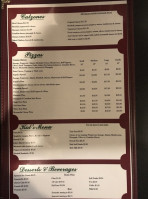 Angela's Italian menu