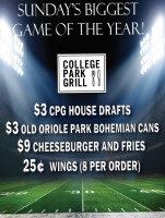 College Park Grill food
