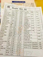 Sushi Go 55 menu