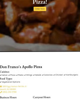 Don Franco's Apollo Pizza food