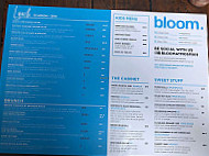 Bloom. menu