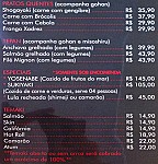 Umi Sushiya menu