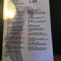 The Lab Gastropub menu