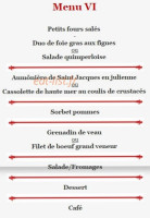 Le Cadet Roussel menu
