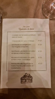 Casale Cjanor menu