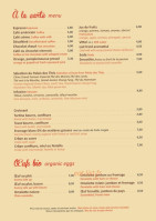 Bords de Seine menu