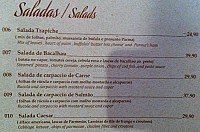 Trapiche menu