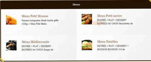 Le Nautilus menu