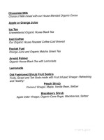 Green Salmon Coffee Co menu