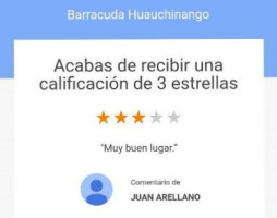 Barracuda Huauchinango menu