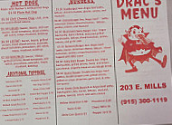 Drac’s Cheesesteaks menu