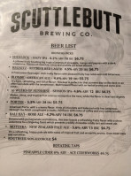Scuttlebutt Brewing Company menu