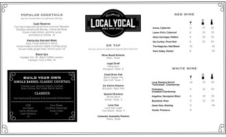 Local Yocal Bbq Grill menu
