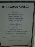 Grill At Pequot The menu