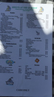 Sissys Place menu