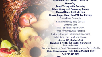 Doubletree By Hilton Decatur Riverfront menu