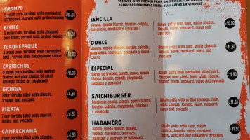 Tacos Hamburguesas Maikol menu