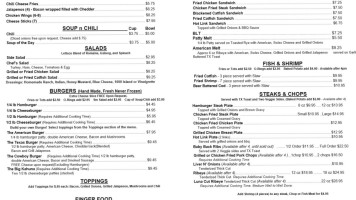 Darren's American Grill menu