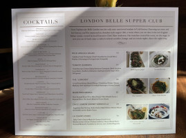 London Belle menu