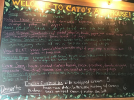 Cato's Ale House menu