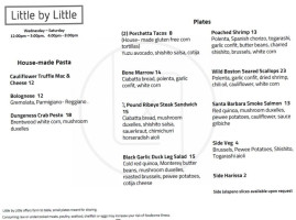 Little By Little menu