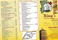 Kings Fish menu