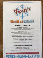Frosty’s Grill N’ Chill menu