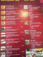 Zaaki And Cafe menu