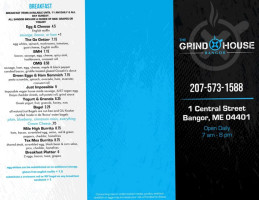 The Grind House menu