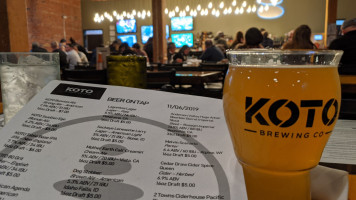 Koto Brewing Company menu