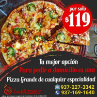 Pizzeria Los Vazquez menu