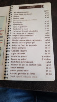 Bistro menu