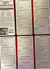 Lee's Chinese Food menu