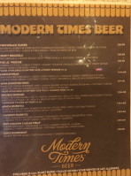 Modern Times Far West Lounge menu