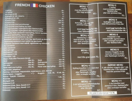 French Chicken menu