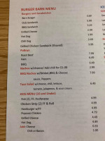 Burger Barns Smokehouse-n-dads menu