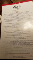 Allsopp Chapple Bar menu