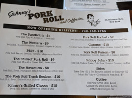 Johnny's Pork Roll Coffee Too menu