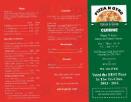 Pizza N Gyro menu