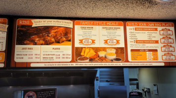 Soulman's B-que menu