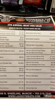 Lahody Meats menu