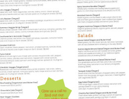 The Sprout House Natural Foods Market menu