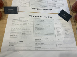 City Greens menu