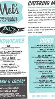 Mel's Commissary And Luncheonette menu